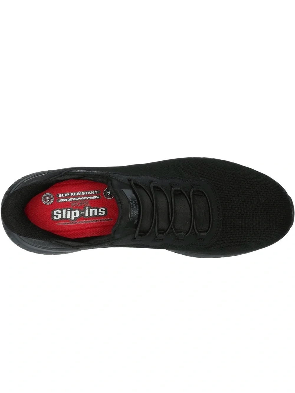 Skechers Women's Black Slip-On Athletic Sneakers. Non slip for server/bartender